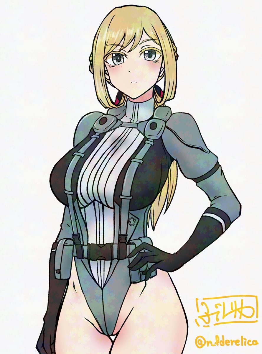 「ハイレグ☆4スーツ #お気に入りの絵は何度再掲しても良い 」|ふで@Skeb募集中のイラスト