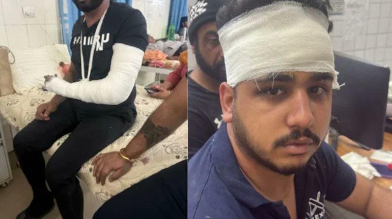 Brahmaputr9558's tweet photo. "Outrage in Patiala: Army Colonel &amp; son brutally beaten by police over parking. 12 cops suspended, fresh FIR filed against 3 inspectors &amp; others. SIT formed to probe. Justice must prevail!
@adgpi @PunjabPoliceInd 
#PatialaIncident #justiceforColBath #IndianArmy" https://t.co/BDlbD1tjE9