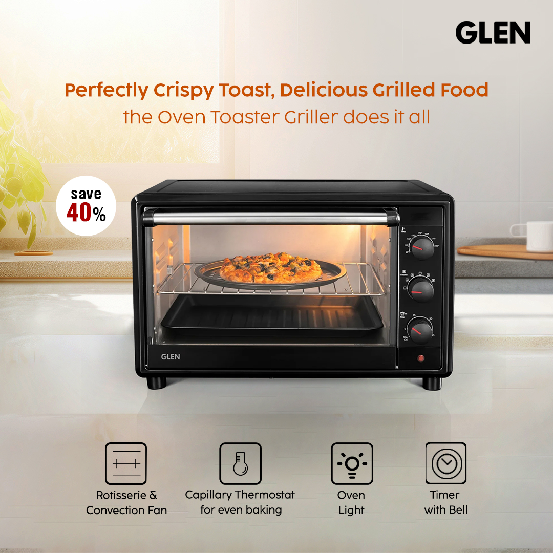 Glen__India's tweet image. Perfectly crispy toast, delicious grilled food – the Oven Toaster Griller does it all! #OvenToasterGriller #CrispyToast #GrilledGoodness #KitchenMustHave #CookingMadeEasy
