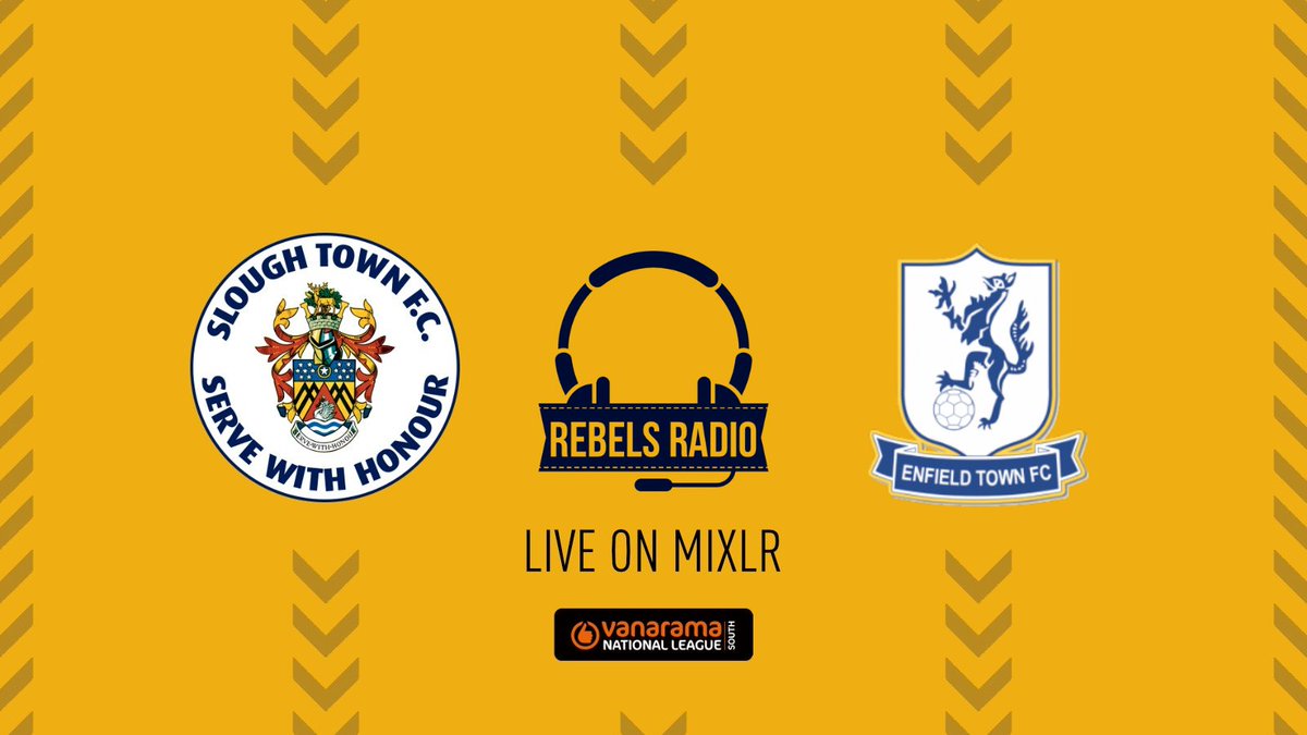 It's Non-League Day with the Rebels back at Arbour Park up against a resurgent <a href="/EnfieldTownFC/">EnfieldTownFC</a>, having won 7 of their last 11 league fixtures to climb out of the bottom four in the National League South. 

Live commentary from 2:55 pm. 

rebelsradio.mixlr.com/events/4110684

#OneSlough