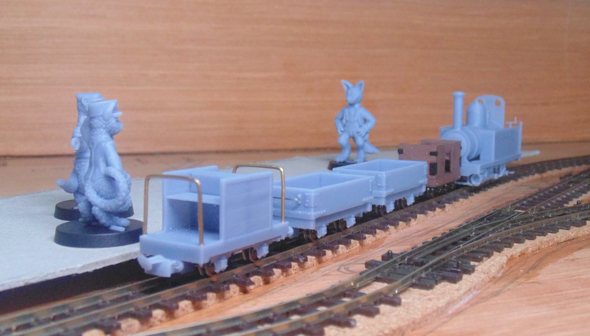 GubbinBoxModels's tweet image. Not spoken much about my layout in the making! 
Mostly because I want to get it looking decent with scenery first, but  it's going to use my tabletop animal folk minis running an estate  railway. 
Think if Mr Toad went mad on railways! That's the vibe #miniatures #modelrailways