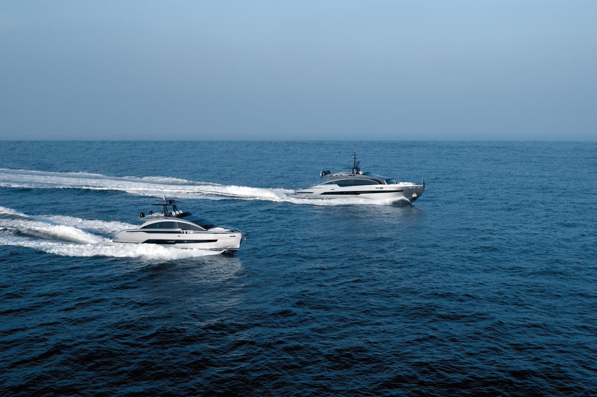 pershingyacht's tweet image. You are the company you keep, they say.

The GTX80 and GTX116 make the perfect pair. Unrivalled dynamism, radical design: because when you roll with the best, you blaze the trail.

#GTXseries
#Unprecedented

ow.ly/sTuS50VlxNv