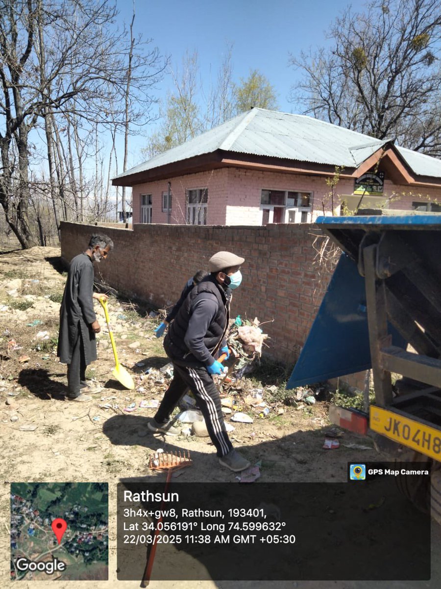 Cleanliness drives were taken today in Hardpanzoo, Dharmunah and Bonmakhama panchayats of Dist budgam by BDO Sukhnag, Soibugh and Rathsun respectively. Legacy waste sites were cleared and dustbins were installed.
<a href="/mission_sbm/">SBM-G, Jammu and Kashmir</a> <a href="/dicbudgam/">Information & PR, Budgam</a>