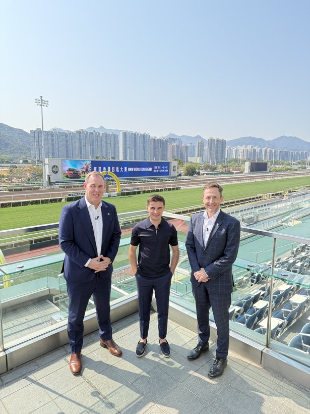 Douglas Chalmers (@dougchalmers23) on Twitter photo BMW Hong Kong Derby special with <a href="/Atzenijockey/">Andrea Atzeni</a>
👇🏻
tinyurl.com/tnm7xtjw
Our trackside live coverage starts Sunday @ 12:30 BMW Hong Kong Derby special with <a href="/Atzenijockey/">Andrea Atzeni</a>
👇🏻
tinyurl.com/tnm7xtjw
Our trackside live coverage starts Sunday @ 12:30