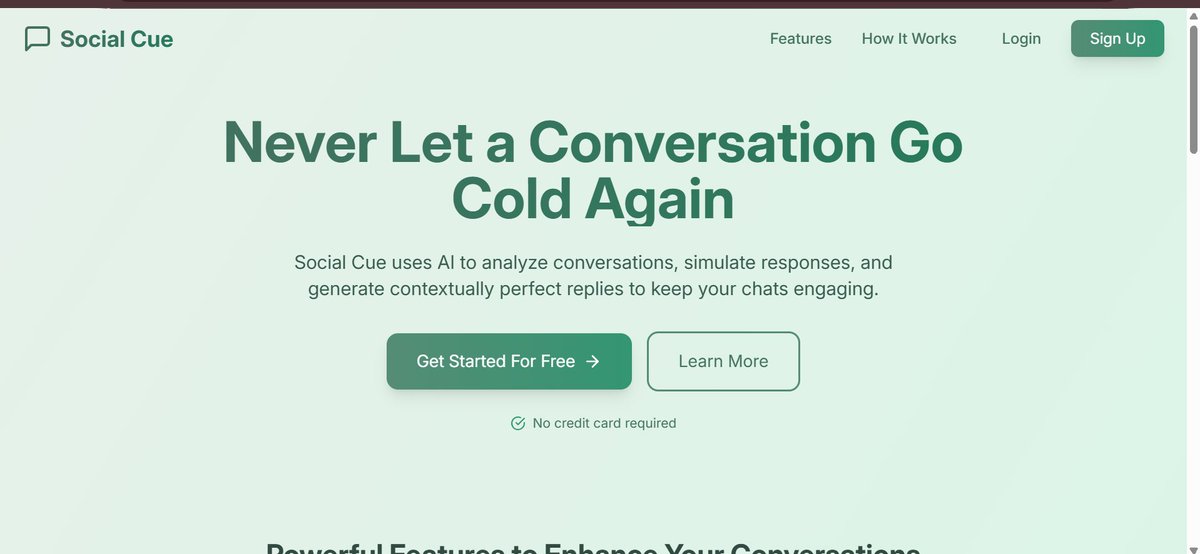 studygraph_lm's tweet image. Ever left a convo hanging because you didn’t know what to say? 👀💬

Enter Social Cue—an AI-powered tool that helps keep chats alive by suggesting contextually perfect replies. No more awkward silences, just effortless conversations.

Would you use this? 🤔👇 #AI #buildinpublic