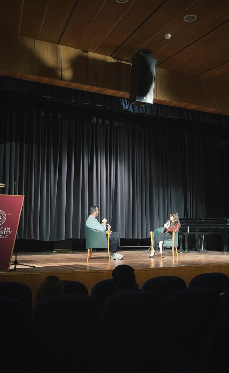 Elie Fahed (@elie_fahed) on Twitter photo I had the honor to do this talk at the <a href="/AUB_Lebanon/">American University of Beirut</a> discussing Cinema, Culture and Beirut part of the AUB Film Club, so thankful ♥️ I had the honor to do this talk at the <a href="/AUB_Lebanon/">American University of Beirut</a> discussing Cinema, Culture and Beirut part of the AUB Film Club, so thankful ♥️