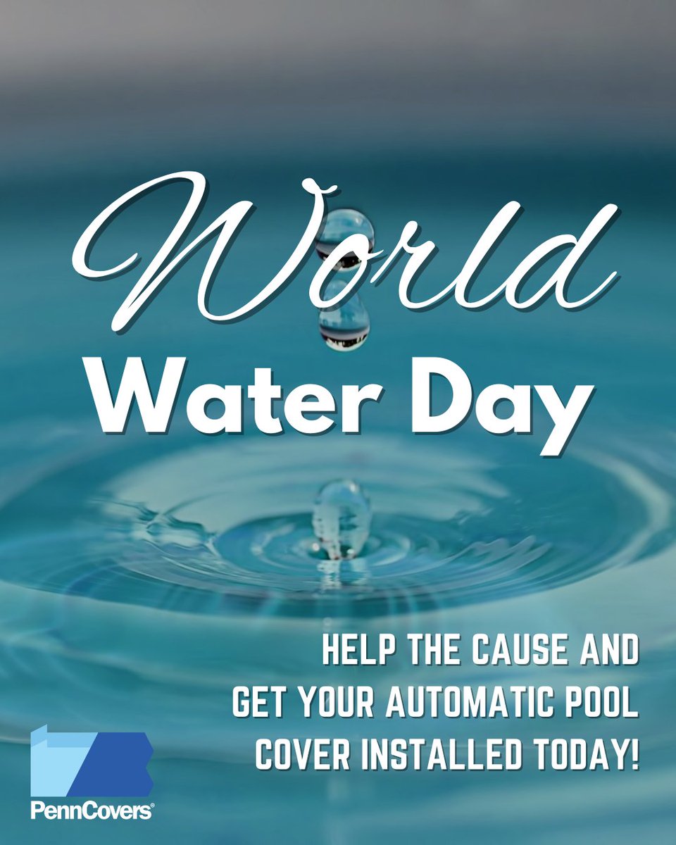 Water conservation is important to us and with an automatic pool cover, you will reduce the amount of water lost through evaporation, resulting in having to add less 'makeup' water throughout the year.

#automaticpoolcovers #penncovers #waterconservation #worldwaterday