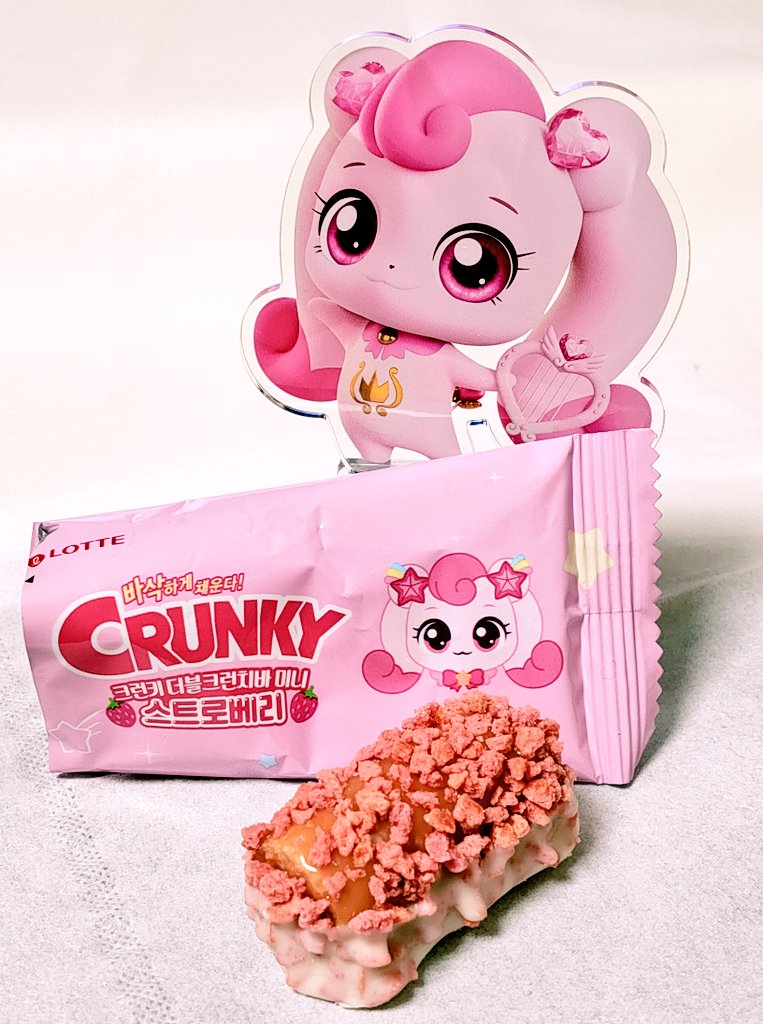 1月に購入したティニピンクランキーチョコレート（イチゴ味）、275g