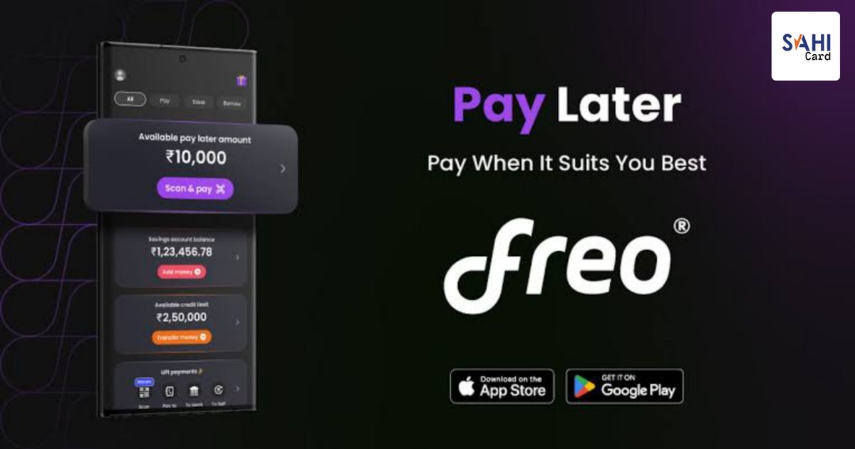 SahiCards's tweet photo. Try Freo – Your One-Stop Financial Solution!

Link: https://t.co/w95ZYLtJdk

➤ Instant Loans, Investments, Insurance &amp; UPI – All in One App!
➤ Join the Freo Cash Club &amp; Earn Rewards up to ₹15,000 Every Month!
➤ Quick &amp; Easy Access to Instant Cash Anytime.
➡️ Don’t Miss Out – https://t.co/h89MPwMT5B
