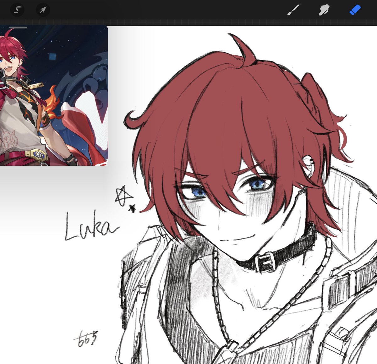 ルカくん描くたのし〜〜〜な！！！
 #HonkaiStarRail #LukaHSR