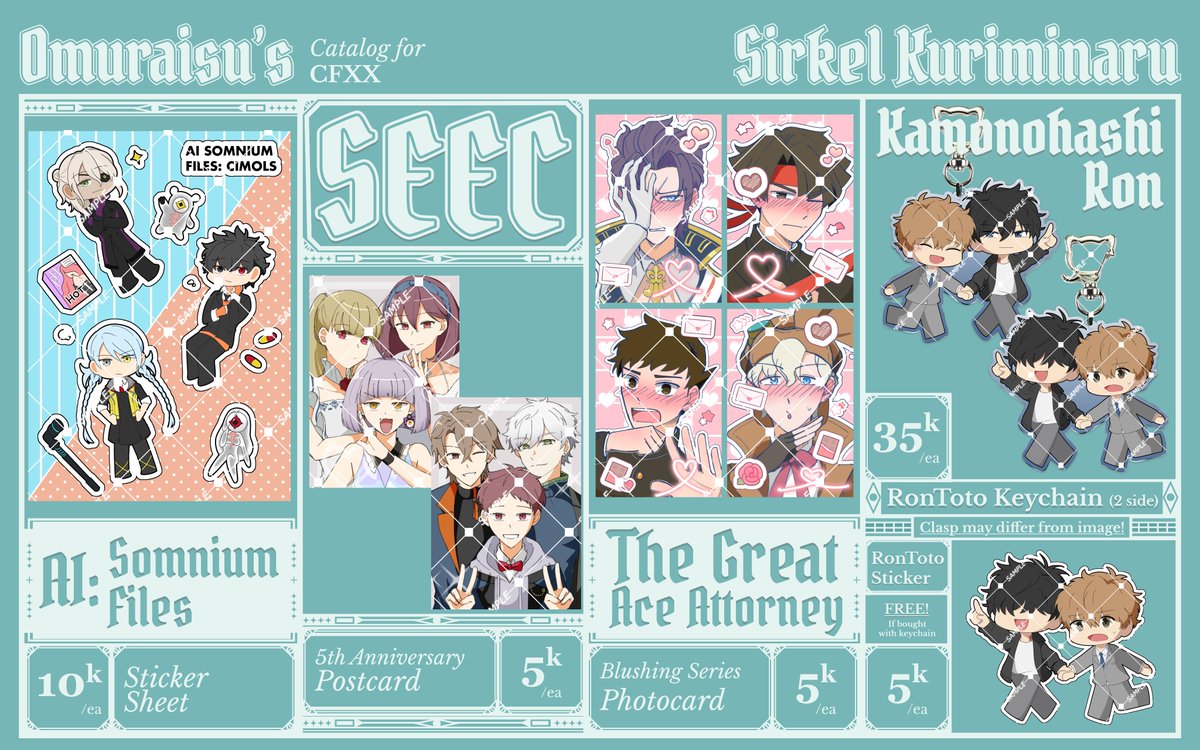 [💚&amp;🔁appreciated!]
Omu's #CFXX PO is open!

☕️ AITSF, SEEC, TGAA/DGS, RKDD
📅 PO 22-30 March 2025
📌 Sirkel Kuriminaru (No. Booth TBA)
‼️ Limited Stock OTS

Form:
forms.gle/myRvFdvxdxJnMQ…

#CFXXcatalogue #CF20 #cf20catalogue