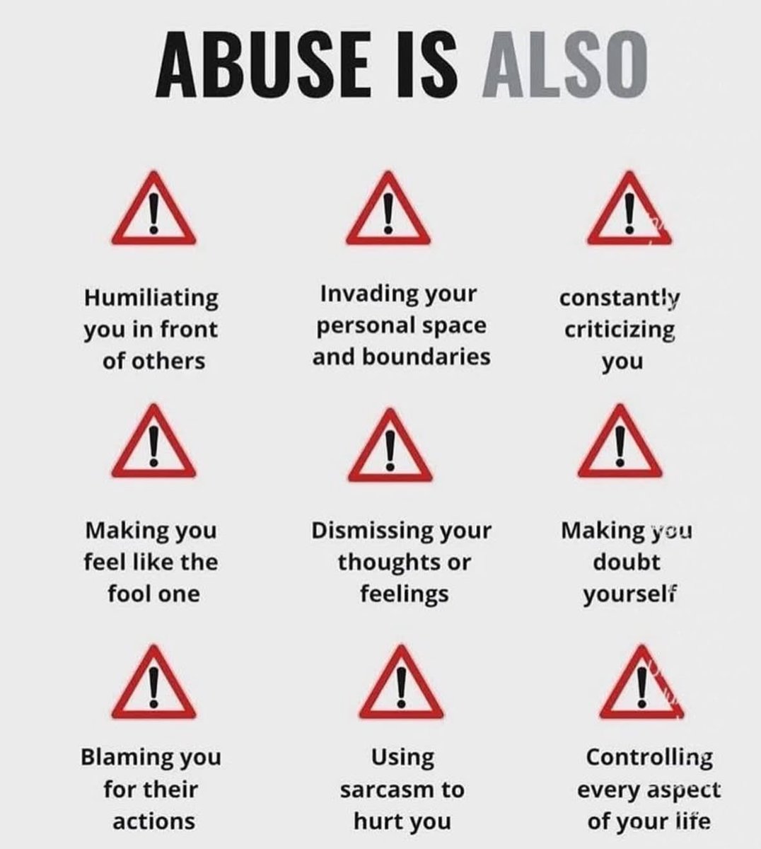 AwareOfTheNarc's tweet photo. Abuse is also… https://t.co/KG646dRdeN