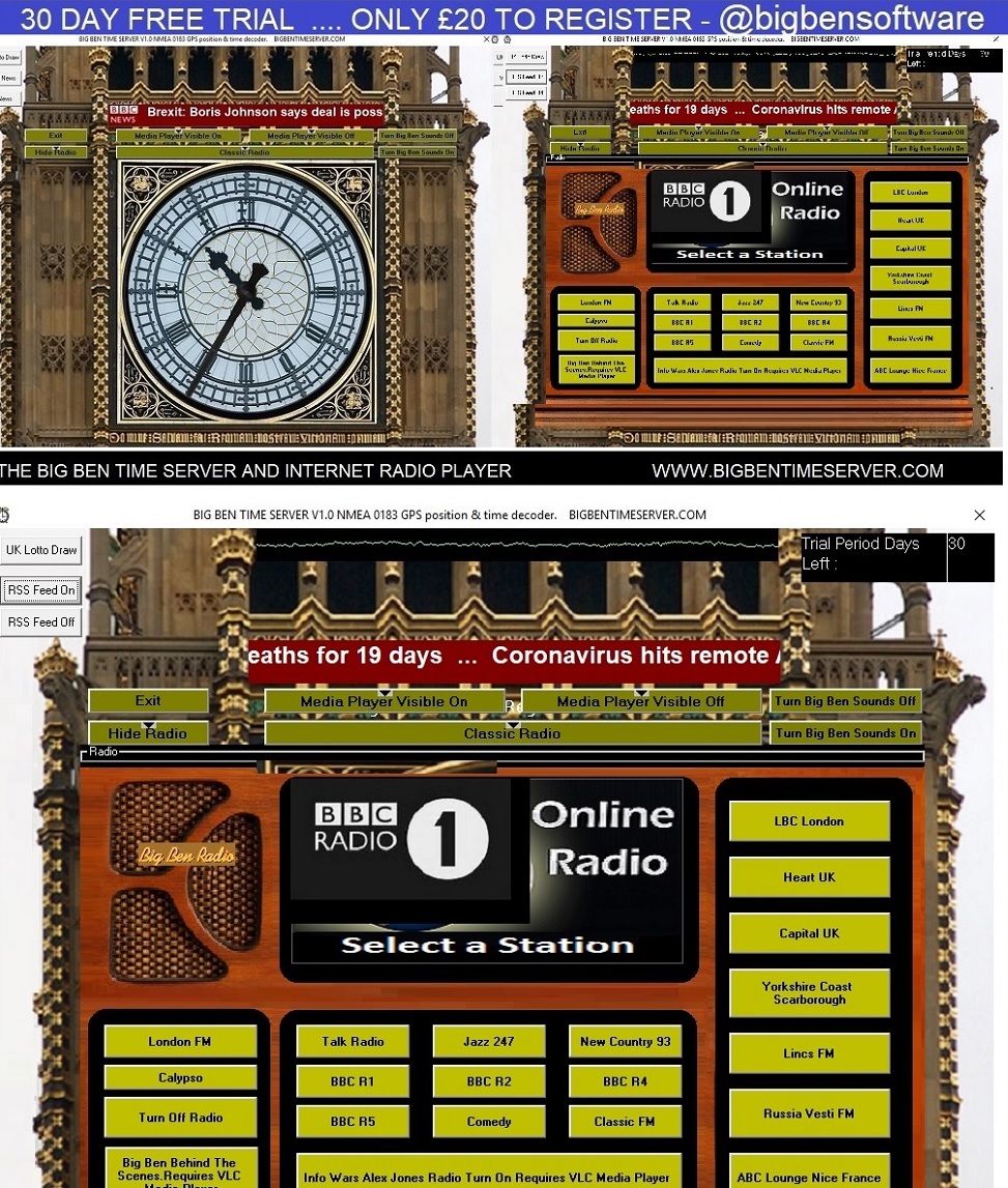 BigBenSoftware's tweet photo. RSS Feed on Big Ben. Watch Worldwide LIVE News Broadcasts, Welcome to the Matrix cool screensaver GPS Time Sync Status. Multiple View Options @bigbensoftware https://t.co/Kab2utYr2u https://t.co/zGfSilABTN