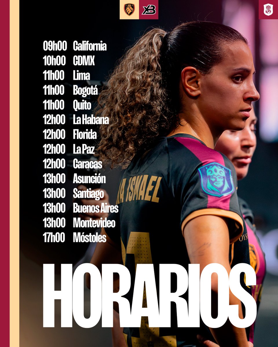 ⏱️ Horarios de hoy  

🦁 ¡VAMOSSSS!