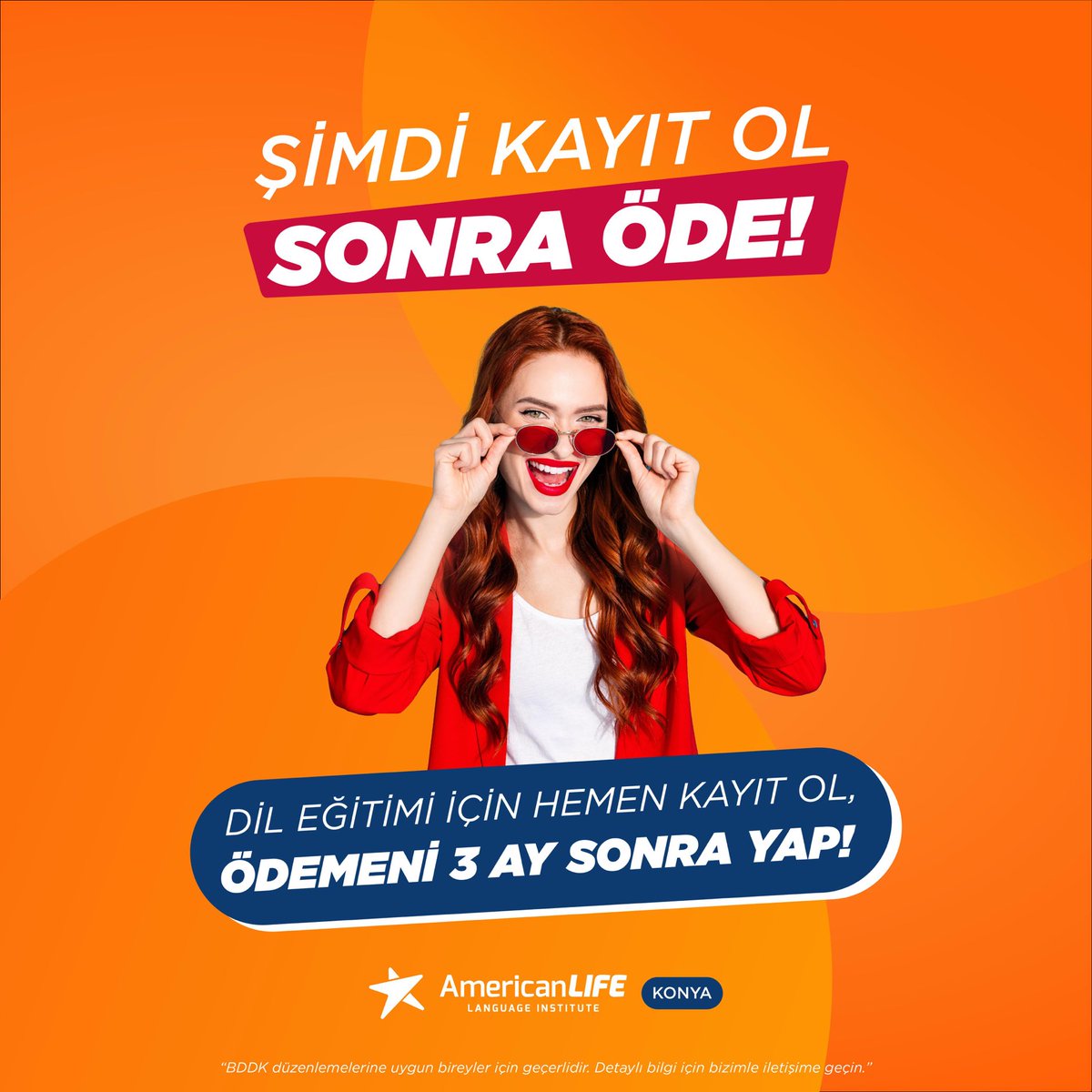 Dil eğitimi için en iyi fırsat American Life’da! 

✔️ Peşin ödeme zorunluluğu yok
✔️ Esnek ödeme seçenekleri
✔️ Eğitime istediğin tarihte başlama şansı

Mart ayına özel bu avantajı kaçırma! Hemen bize ulaş, fırsatı yakala!

👩🏼‍💻americanlife.com.tr/konya