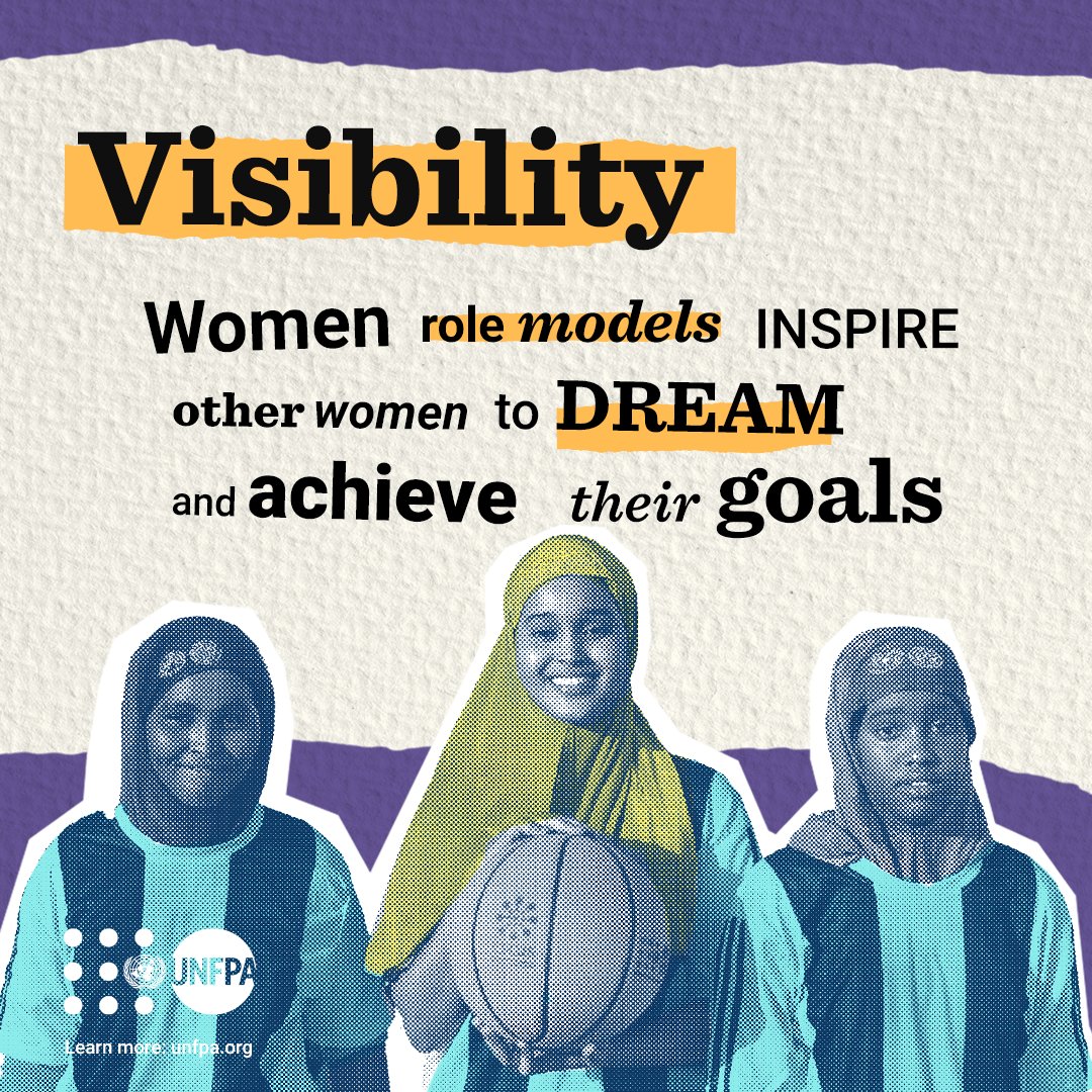 UNFPA's tweet photo. When women lead, other women can dream bigger.

This #WomensMonth, join @UNFPA—the @UN sexual and reproductive health agency—to celebrate the global sisterhood that inspires women to take the lead and create better societies.

#GlobalGoals https://t.co/bdziy8C9m2