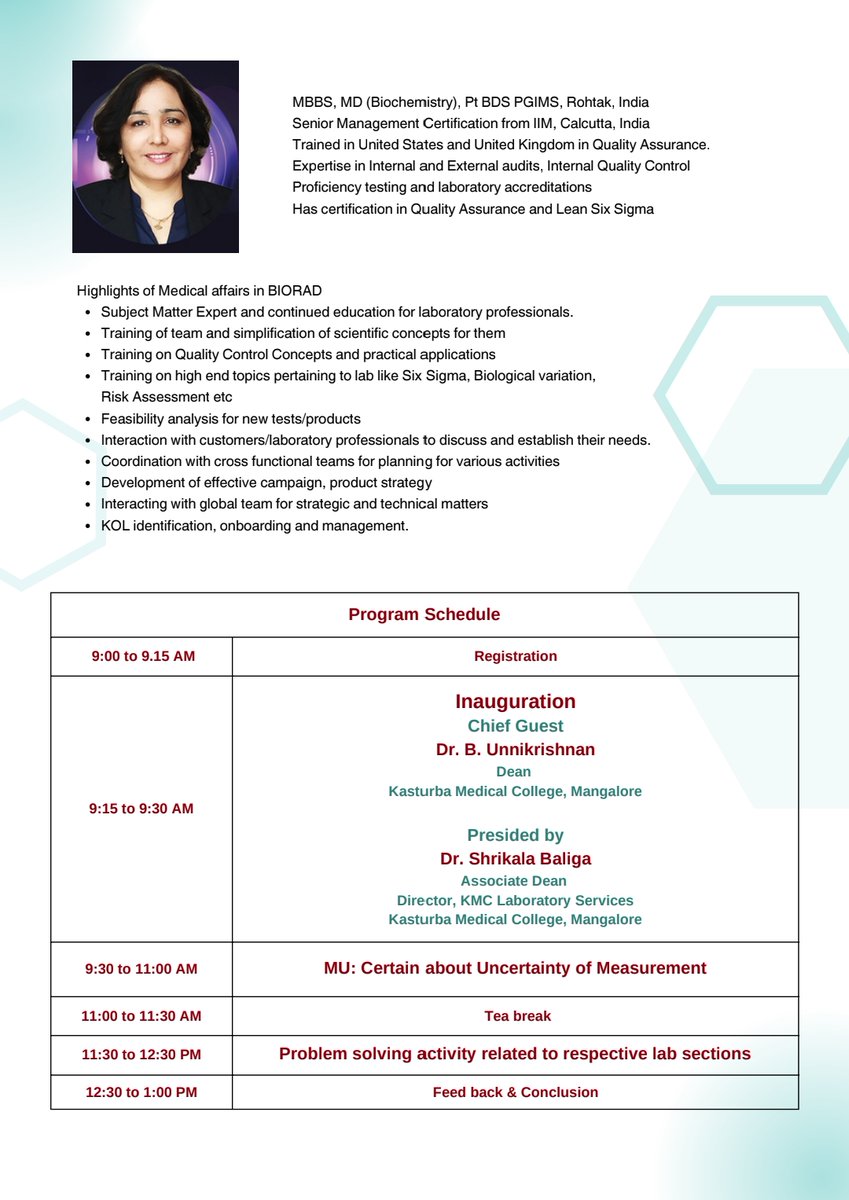 #ClinicalBiochemistry #LabQuality #KMCMangalore #MedicalSeminar #BioRad