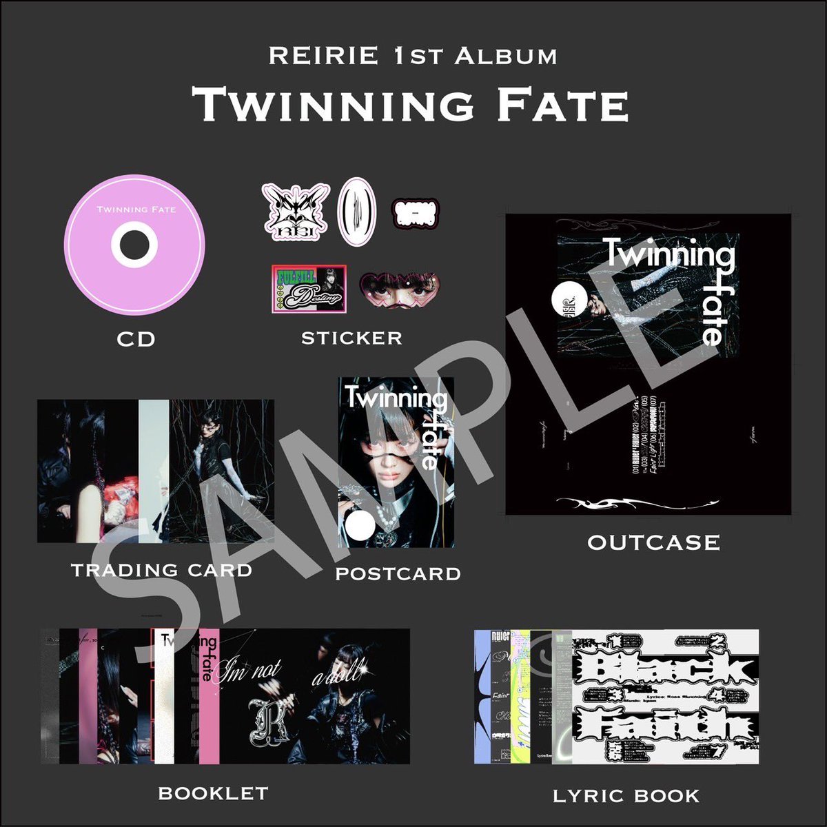 1ST アイドル REIRIE TWINNING ALBUM FATE