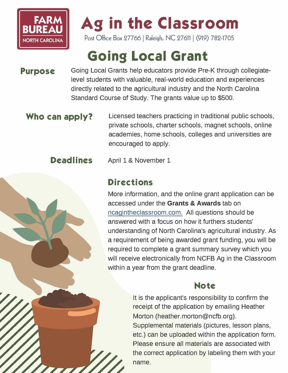 NC Farm Bureau Ag in the Classroom tweet media