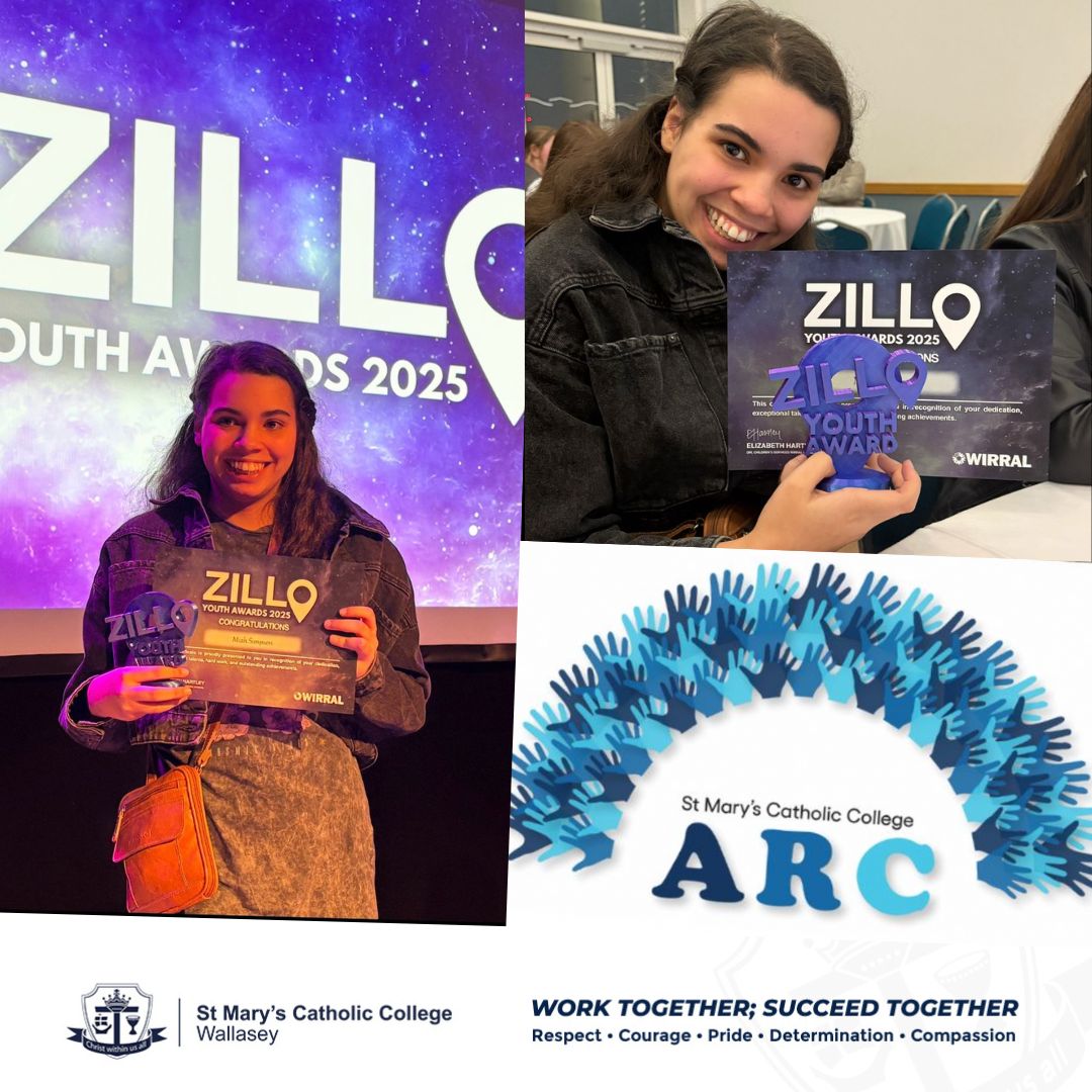 StMarysWallasey's tweet photo. 🎉 We are thrilled to announce that Miah, one of our Y11 students, has won a Wirral Youth Award! 🌟 Nominated by her teachers in the Arc for the ‘Flourish’ award, Miah’s determination, courage, pride, and compassion shine through in everything she does. A well-deserved win!🙌 https://t.co/TGcxuefkAN
