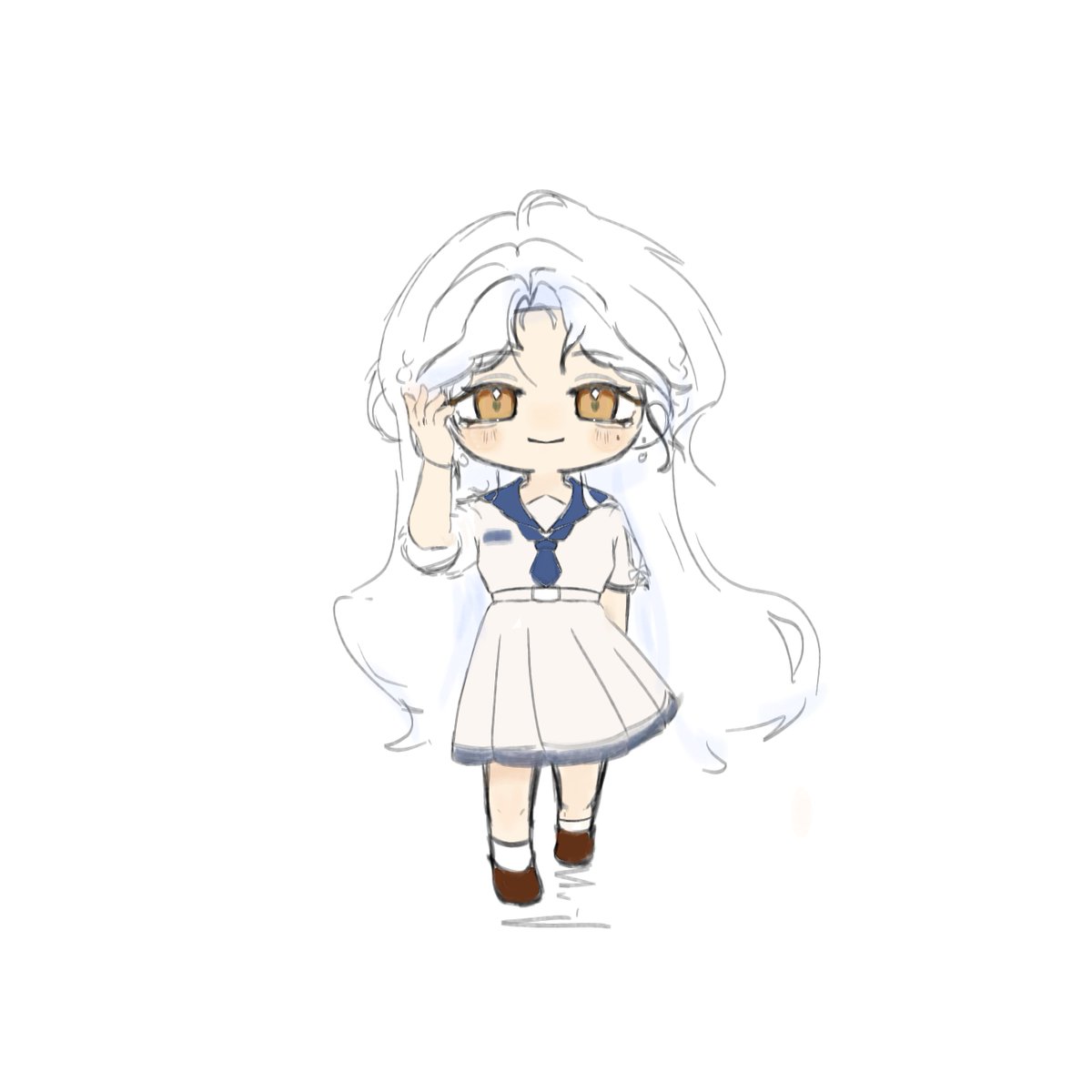 avenirism's tweet photo. heres a white hair sumi (totally not just lineart without color)
#SuketchMi https://t.co/ypPOLE0ao2