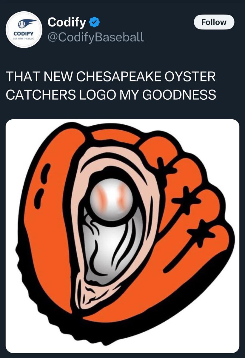 So the Chesapeake Baysox (AA Boston affiliate) unveiled this logo for their alternate unis. 

One things for certain. You won’t have an issue finding the doorbell on this one.