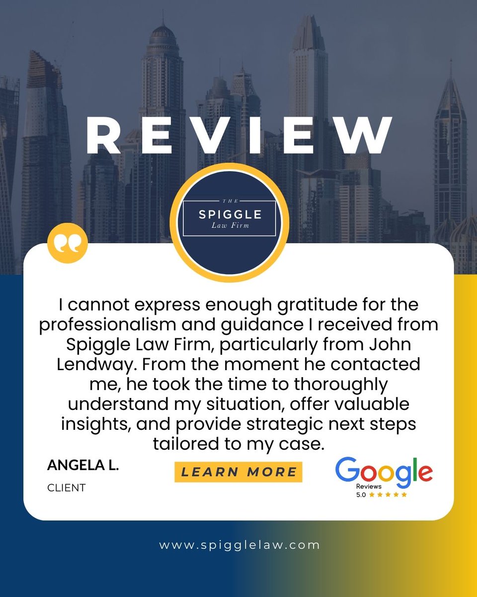 SpiggleLawFirm's tweet photo. Your Legal Support, Our Priority! ⚖️

When you choose The Spiggle Law Firm, you're choosing a team that prioritizes your needs. We take the time to understand your situation and provide the best possible solutions. Trust us to be your legal partner during challenging times.

📞 Call 443-323-0418 (MD) or 202-978-5333 (VA), or visit https://t.co/TZhLxAbE85 and see why our clients love working with us!