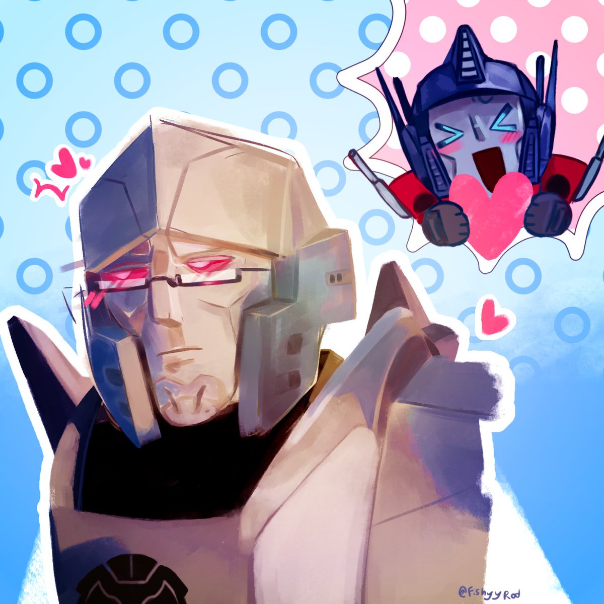 FishyyRod's tweet image. Optimus likes Megs new specs 💕
#TransformersEarthspark #Transformers #megop