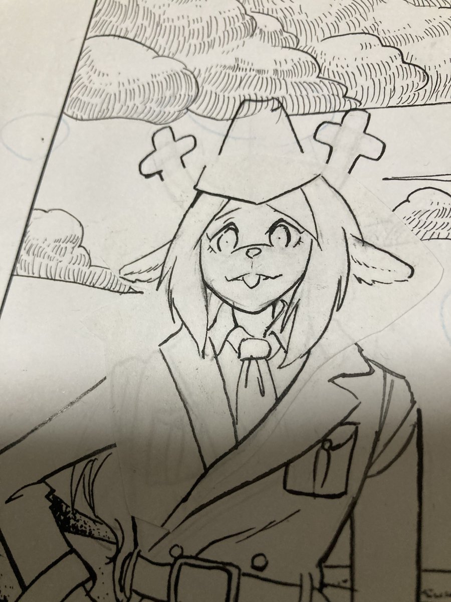 【進捗】修正が終わったら、線画パートは終わる。
 #deltarune 