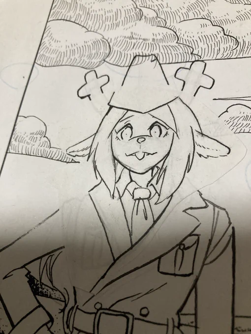 【進捗】修正が終わったら、線画パートは終わる。
 #deltarune 