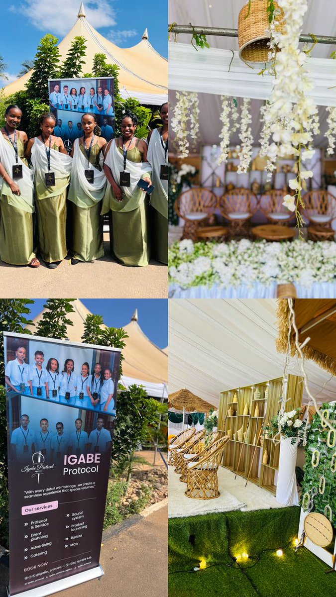 UMPERUKA CYERA (@umperukacyera1) on Twitter photo 🚨Ese ucyene ko ibirori byawe bigenda neza icyo usabwa niki..👇
Book; IGABE SERVICE AND PROTOCOL In your EVENTS ♥️🙌
For more info +250 787 659 445
#IgabeProtocol <a href="/igabeprotocol/">IGABE Protocol Agency</a> 🚨Ese ucyene ko ibirori byawe bigenda neza icyo usabwa niki..👇
Book; IGABE SERVICE AND PROTOCOL In your EVENTS ♥️🙌
For more info +250 787 659 445
#IgabeProtocol <a href="/igabeprotocol/">IGABE Protocol Agency</a>