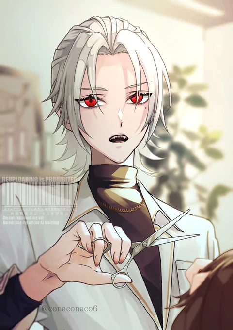 #KuzuArt 会話デッキを淡々とこなしてそうな美容師さん 