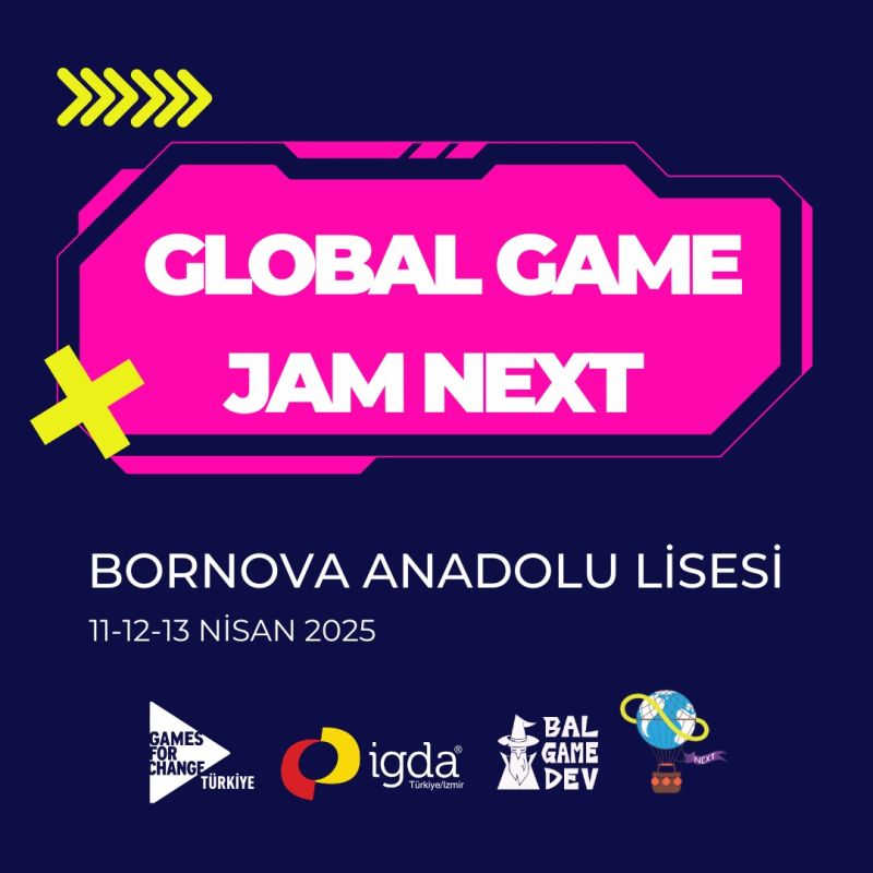 🧙🏿‍♂️Global Game Jam Next, Bornova Anadolu Lisesinde başlıyor!  

İzmir'in her köşesinden yetenekli insanları ağırlayacak Game Jamimize tüm Liseli arkadaşları bekliyoruz!
#bornovaanadolulisesi #indiegame #gamejam #ggj #ggjnext #gamedev  #oyungeliştirme