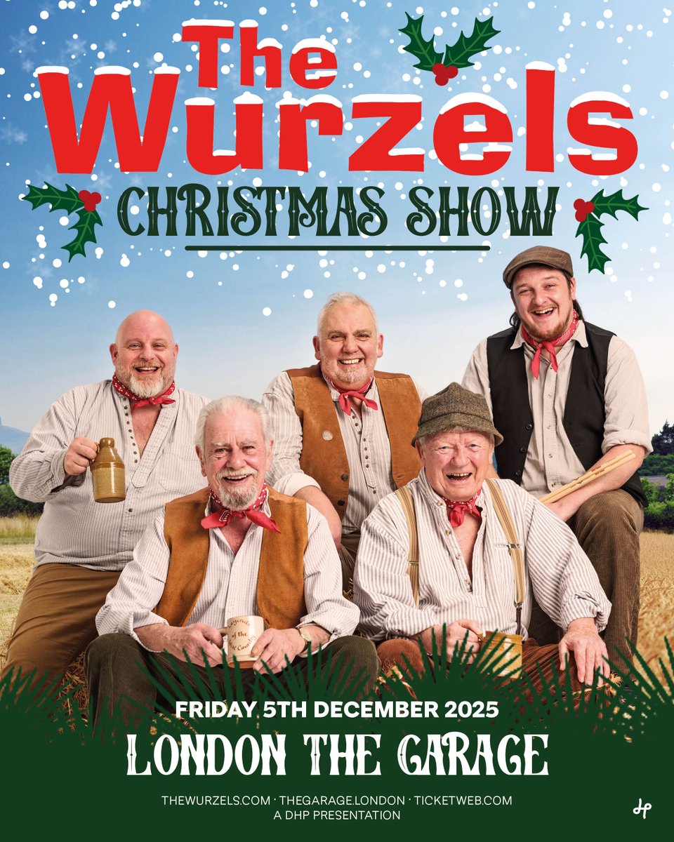 The Garage (@thegaragehq) on Twitter photo 🎟️ ON SALE NOW 🎟️
Tickets are now on sale for <a href="/TheWurzels/">The Wurzels🎶</a> Christmas show this December!
📅 Friday 05 December 2025
🎟️ Get yours here 👉 ticketweb.uk/event/the-wurz… 🎟️ ON SALE NOW 🎟️
Tickets are now on sale for <a href="/TheWurzels/">The Wurzels🎶</a> Christmas show this December!
📅 Friday 05 December 2025
🎟️ Get yours here 👉 ticketweb.uk/event/the-wurz…