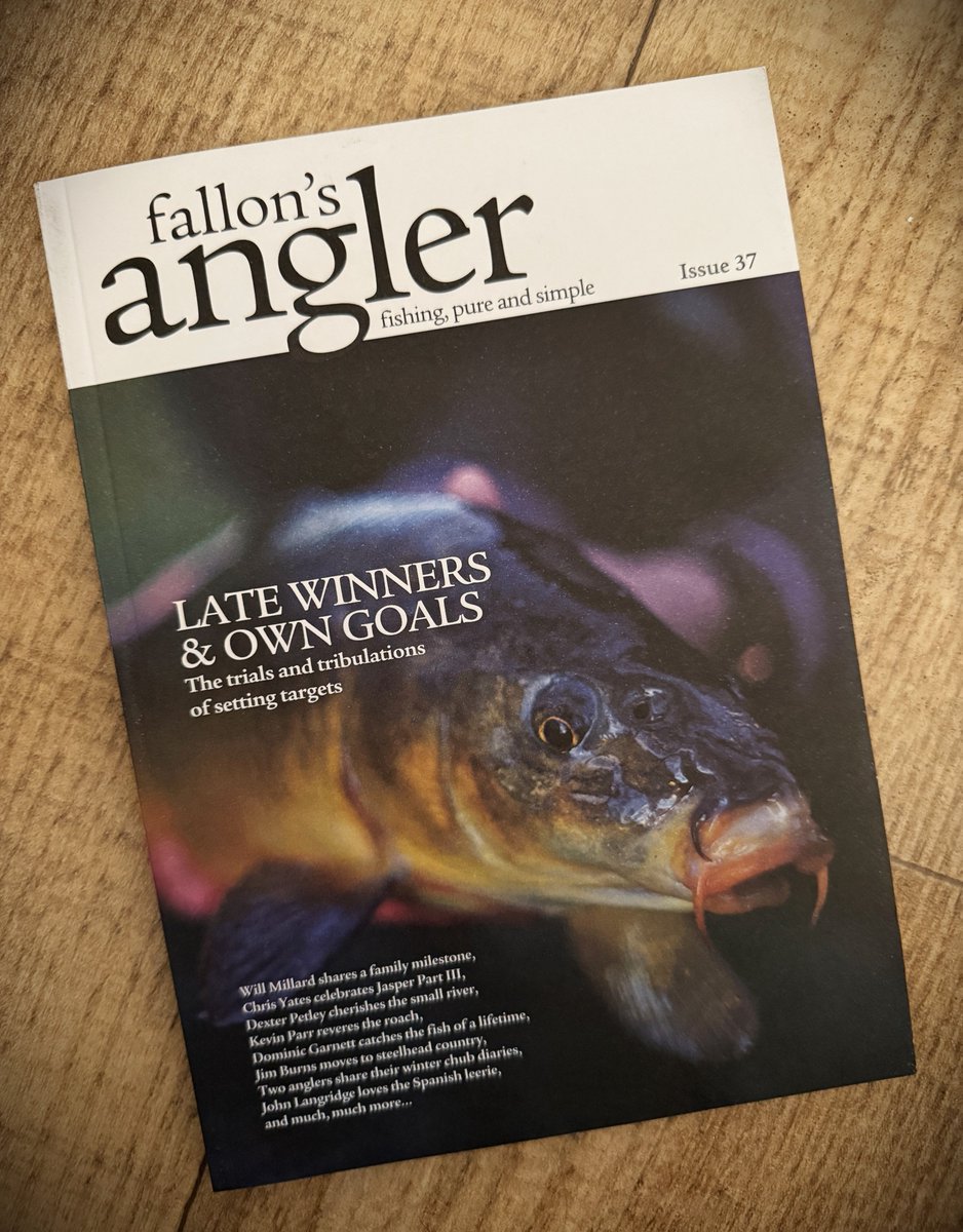 fallonsangler's tweet image. Issue 37 is dropping through letterboxes and seems to be being well received - not least for it's smell!

Here is a peek at the contents page. The usual blend of style and discipline, familiar names and fresh voices.

To order a copy or subscribe, visit -  fallonsangler.net/shop/