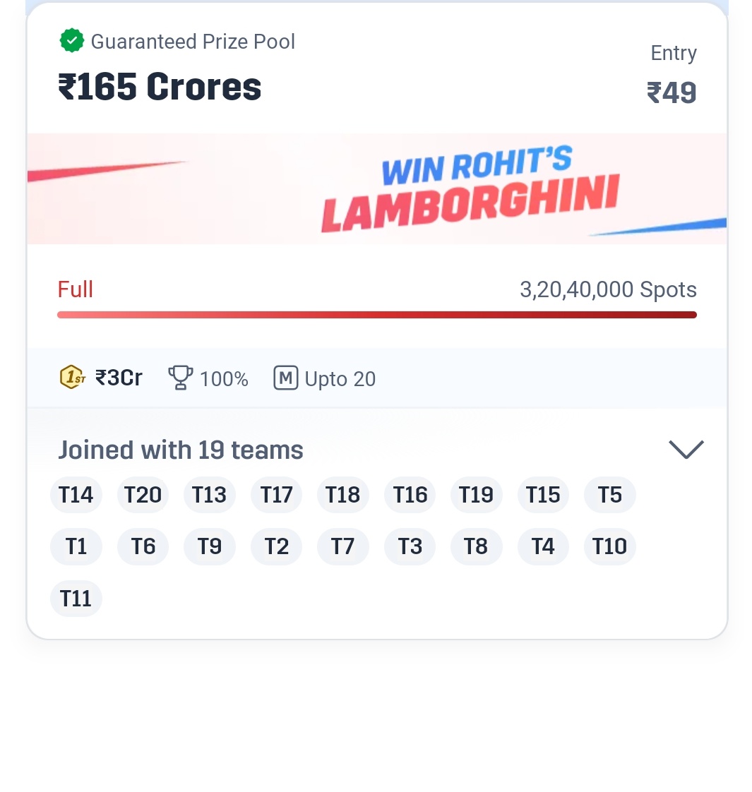 FFantasy73739's tweet photo. Aj jitenge Grand League 🔥🥳
Tayar Ho jao💪
https://t.co/SBH6bUWxi5 https://t.co/01kQRTOFB6