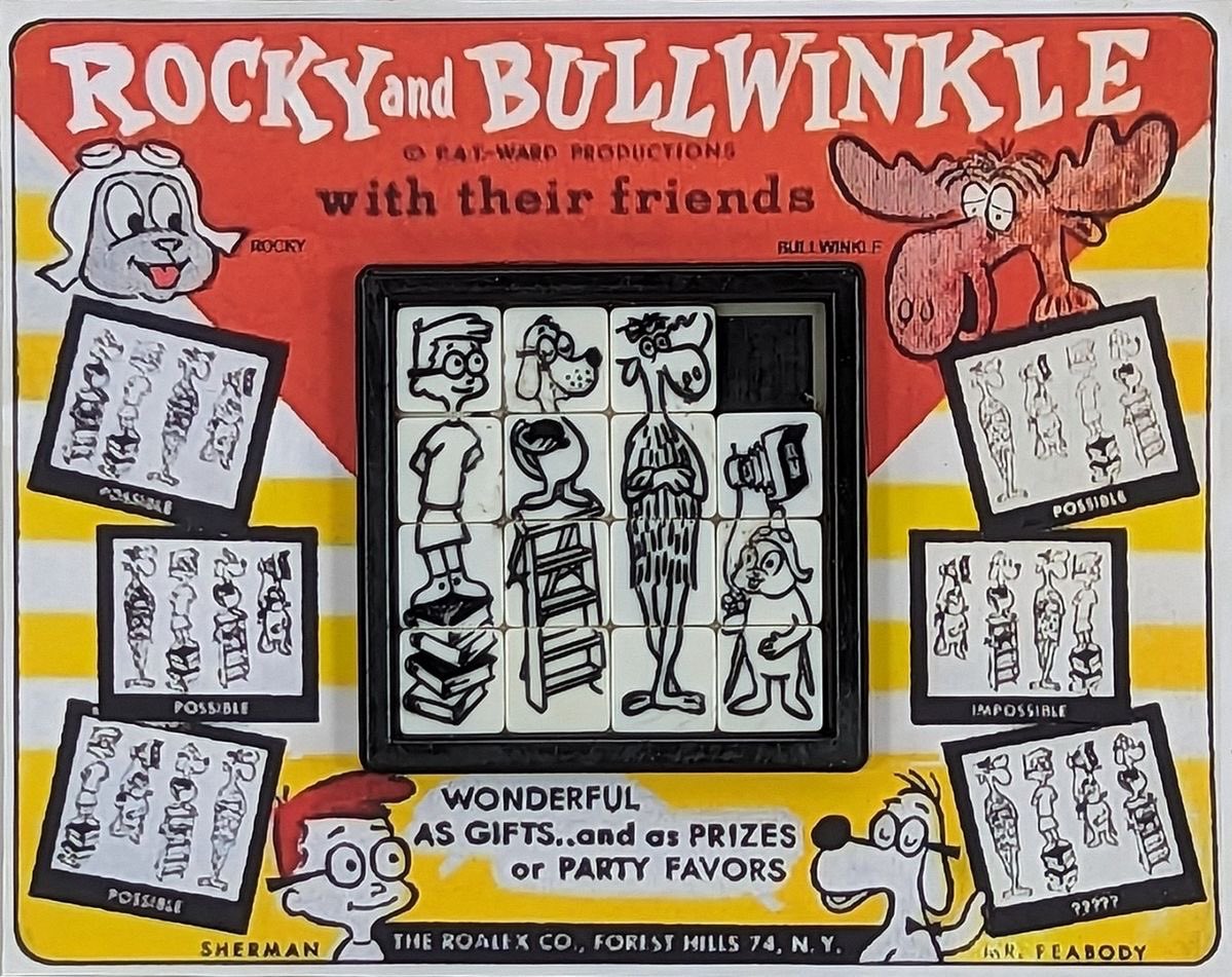 bullwinkledaily's tweet photo. Rocky and bullwinkle puzzle thing 
#rockyandbullwinkle https://t.co/3jSQu44GBx