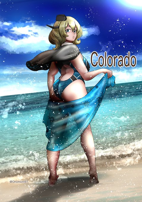 いま海外艦オンリーの原稿で忙しいので過去絵あげ #コロラド進水日 