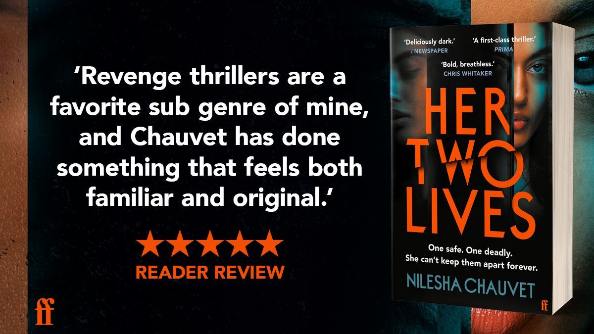 Faber Books (@faberbooks) on Twitter photo Rita Marsh has two lives. One safe, one deadly. Can she keep them apart forever?
Her Two Lives by <a href="/NileshaChauvet/">Nilesha Chauvet</a> is out next Thursday in paperback π₯
faber.co.uk/product/978057β¦ Rita Marsh has two lives. One safe, one deadly. Can she keep them apart forever?
Her Two Lives by <a href="/NileshaChauvet/">Nilesha Chauvet</a> is out next Thursday in paperback π₯
faber.co.uk/product/978057β¦