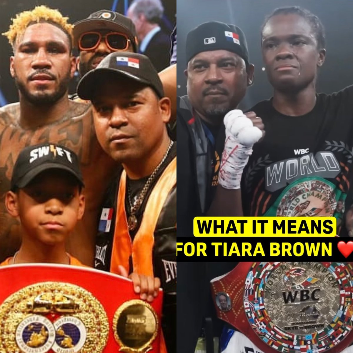 barziniofficial's tweet photo. #AnTheNew Congratulations To The New Featherweight World Champion @tiarabrownbox & The Best Coach In The World @ERodriguez517 .Yโall Deserve It. The Weapon Formed Against You Shall Prosper. My Brother Ernesto Help Developed Two World Champions. Iโm So Proud Of You Both. HardWork https://t.co/9L0ZgCC05B