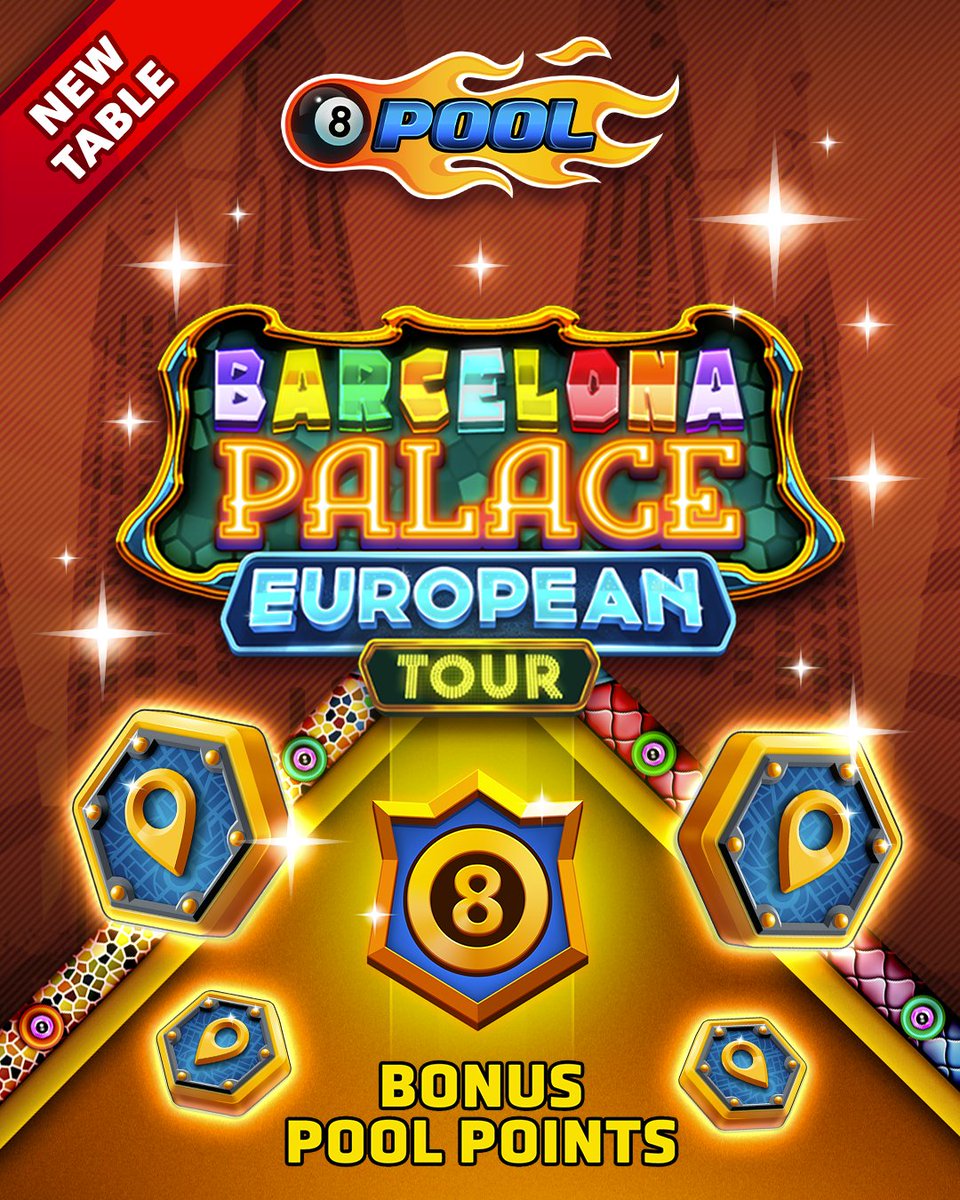 8ballpool's tweet image. NEW #Barcelona Palace Table! 🌍 💃

🎁 Unleash your skills to win bonus #PoolPoints and extra #TourTokens for your choice of #TourShop rewards!

🗓️ Available until Mon March 24

Play Now » mcgam.es/WbREuT

#8BallPool #EuropeanTour