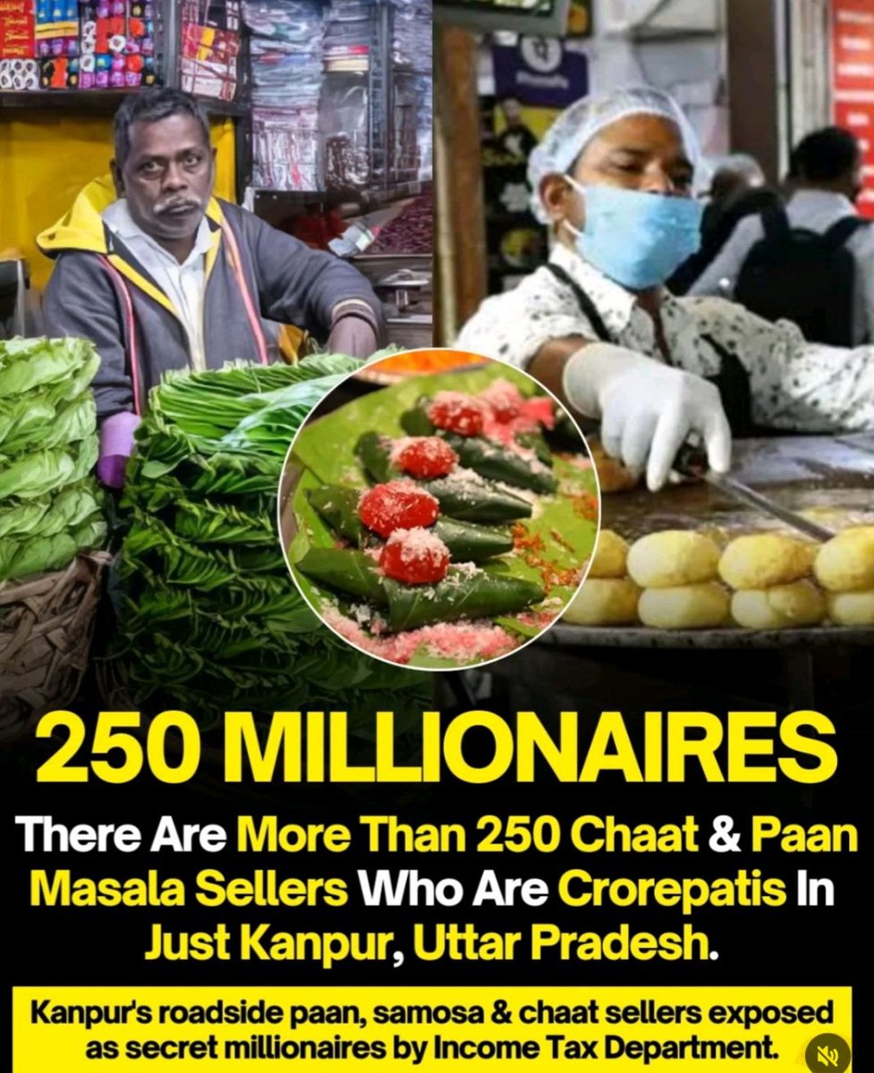 #Kanpur emerged as capital of crorepati!! Even Panwala, thela walaa are crorepati!