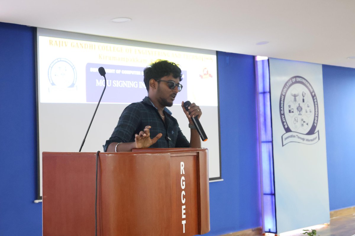 fshmpy's tweet photo. Free Software Hardware Movement Puducherry signs a Memorandum of Understanding (MoU) with Rajiv Gandhi College of Engineering &amp; Technology, Puducherry to collaborate with their Computer Science Engineering Department. 

#FSHM #FSHMPY #Pondicherry #Puducherry #RGCET https://t.co/IaEoC0Z9Fj
