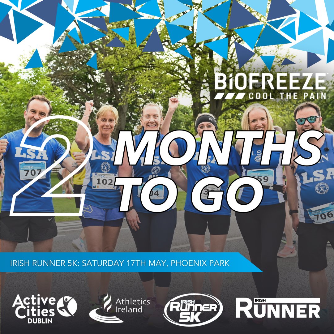 Biofreeze Athletics Ireland Race Series (@airaceseries) on Twitter photo The Biofreeze Irish Runner 5k is just around the corner!🌟
Join us in the Phoenix Park on May 17th for a morning of running as we kick off the Biofreeze Athletics Ireland Race Series!
➡️ athleticsireland.ie/get-involved/m…
#ConquerTheDistance <a href="/Biofreeze/">Biofreeze</a> <a href="/IrishRunnerMag/">Irish Runner</a> <a href="/ActiveSouthDub/">Active South Dublin</a> The Biofreeze Irish Runner 5k is just around the corner!🌟
Join us in the Phoenix Park on May 17th for a morning of running as we kick off the Biofreeze Athletics Ireland Race Series!
➡️ athleticsireland.ie/get-involved/m…
#ConquerTheDistance <a href="/Biofreeze/">Biofreeze</a> <a href="/IrishRunnerMag/">Irish Runner</a> <a href="/ActiveSouthDub/">Active South Dublin</a>