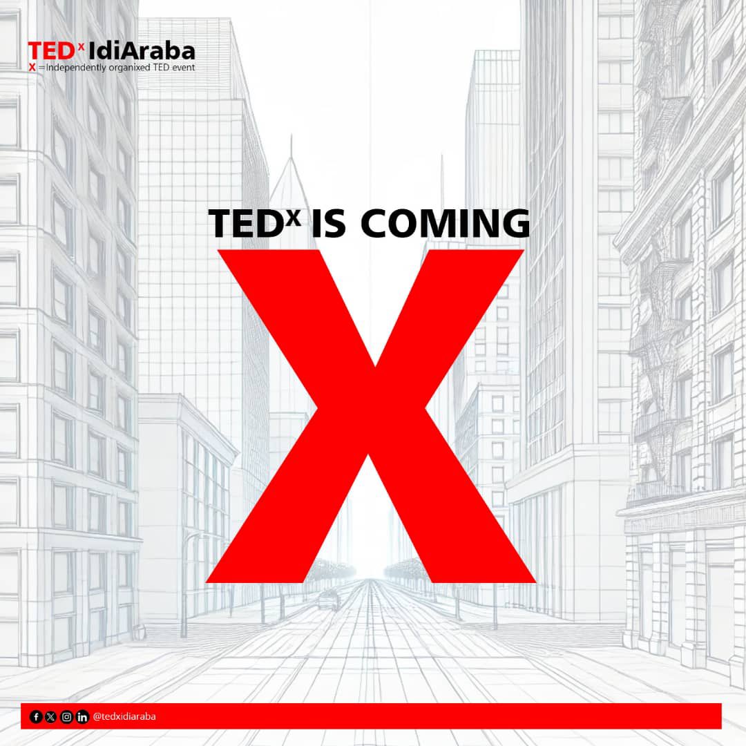 TEDxIdiAraba's tweet photo. Less than a week to TEDxIdiAraba🤩💃🏽
You don’t want to miss it🤭✨
#TedTalks #RiseAbove #TedXIdiAraba https://t.co/e51Ftb8tXB