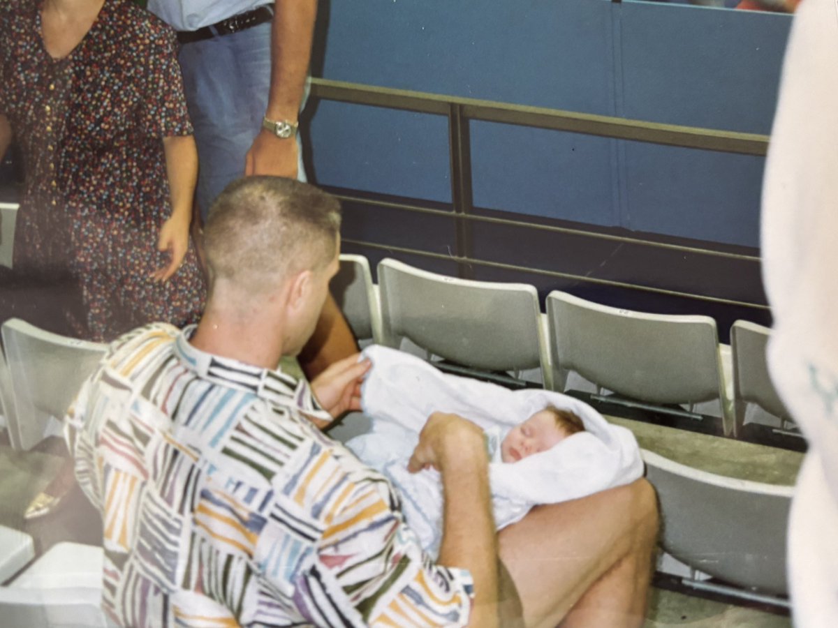 In 1992, I was watching the women’s <a href="/usabasketball/">USA Basketball</a> team. The arena was empty but these men showed up w/ their babies to support #TeamUSA  I would love to see the same support for #MarchMadness2025 from all the mens teams. <a href="/CooperFlagg/">Cooper Flagg</a> <a href="/JonScheyer/">Jon Scheyer</a> <a href="/DukeMBB/">Duke Men’s Basketball</a> <a href="/DukeWBB/">Duke Women’s Basketball</a> <a href="/karalawson20/">Kara Lawson</a>