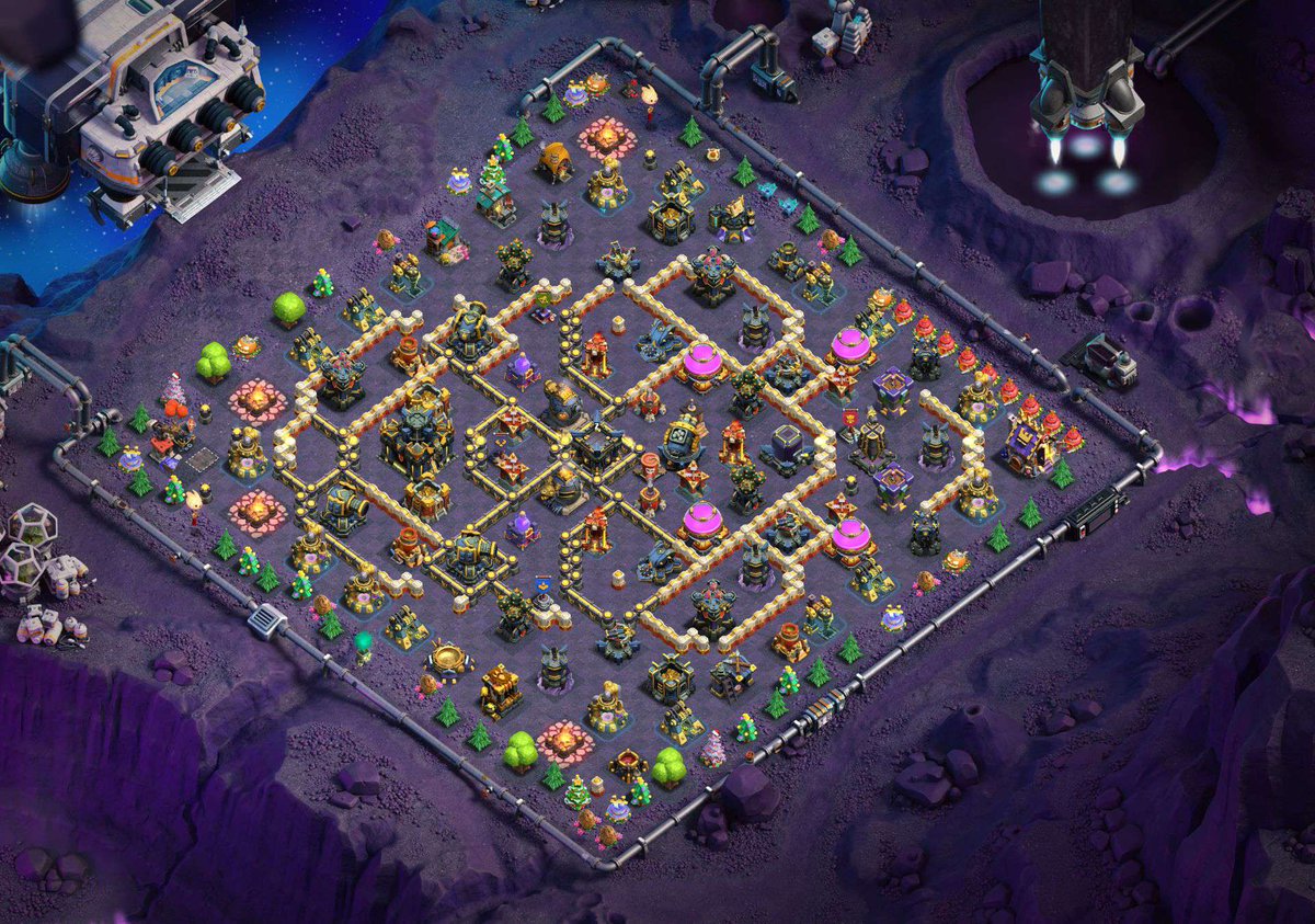 The base I built, it's doing well, and I'm going to share it with you for ESL
Link：link.clashofclans.com/en?action=Open…
CC：2ice25AR or2ice3Rocket balloon