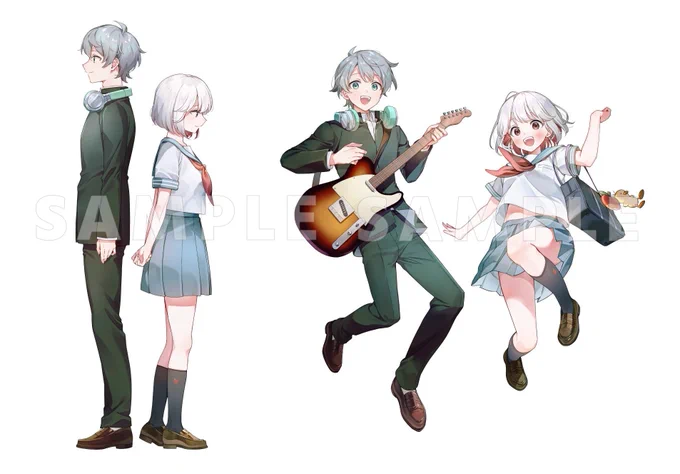 【ゆーり×なろ屋】 ブルーアンビエンス歌ってみた MVイラストを担当させていただきました! 素敵な歌声とMVなので、ぜひ聴いてください!