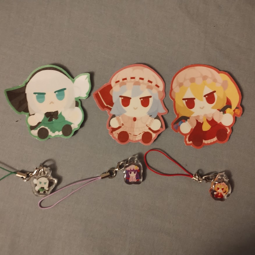A touhou haul from The Game Expo by the artist <a href="/spicyfriedeggs/">Vivian</a> 
I love so much thank you for making great stuff!