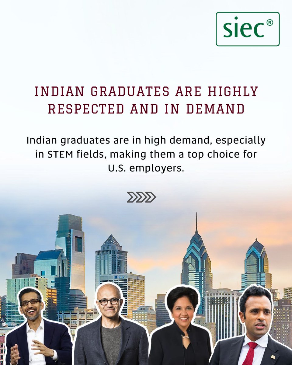 sieceducation's tweet photo. Indian talent is reshaping U.S. industries! From Silicon Valley tech leaders to entrepreneurs &amp; CEOs, Indians are making a massive impact in AI, healthcare, &amp; business. 🔥💻 

#IndianExcellence #TechLeaders #FutureCEOs #SundarPichai #SatyaNadella #IndraNooyi #VivekRamaswamy

3/4 https://t.co/e4MKrvyJ0e